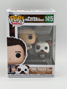 Funko Pop Parks and Rec Chris with Champion #1415