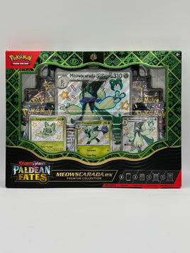 Pokemon Paldean Fates Meowscarada EX Premium Collection