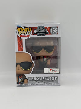 Funko Pop Wrestlemania The Rock “Final Boss” Fanatics Exclusive #168