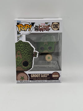 Funko Pop We Are Groot Groot as Captain America #1392