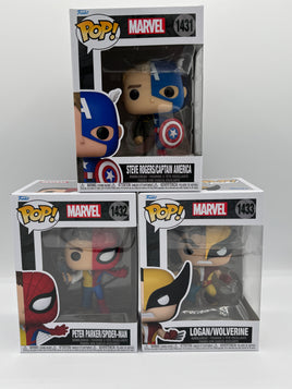 Funko Pop Marvel Split Set of 3 Pops