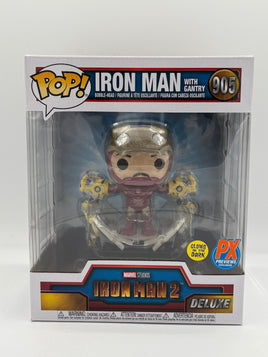 Funko Deluxe Iron Man 2 Iron Man With Gantry Glow PX Excl #905