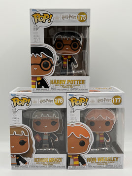 Funko Pop Gingerbread Harry Potter Set Of 3 Pops