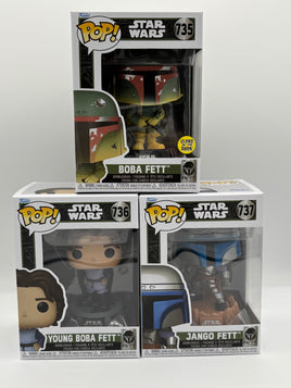 Funko Pop Fett Legacy Set Of 3 Pops