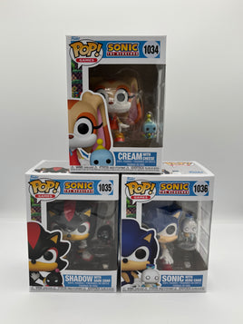 Funko Pop Sonic The Hedgehog Set Of 3 Pops