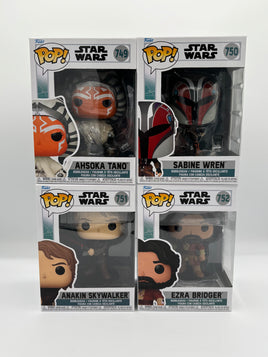 Funko Pop Ahsoka Set Of 4 Pops