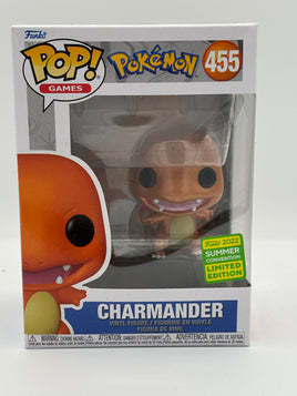 Funko Pop Pokemon Charmander Metallic Summer Convention Exclusive #455